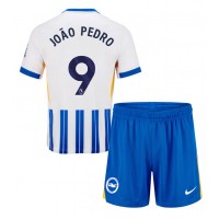 Maglia Calcio Brighton Joao Pedro #9 Prima Divisa Bambino 2024-25 Manica Corta (+ pantaloncini)